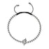 Pégase | Argent | Bracelet à breloques en macramé licorne ailée